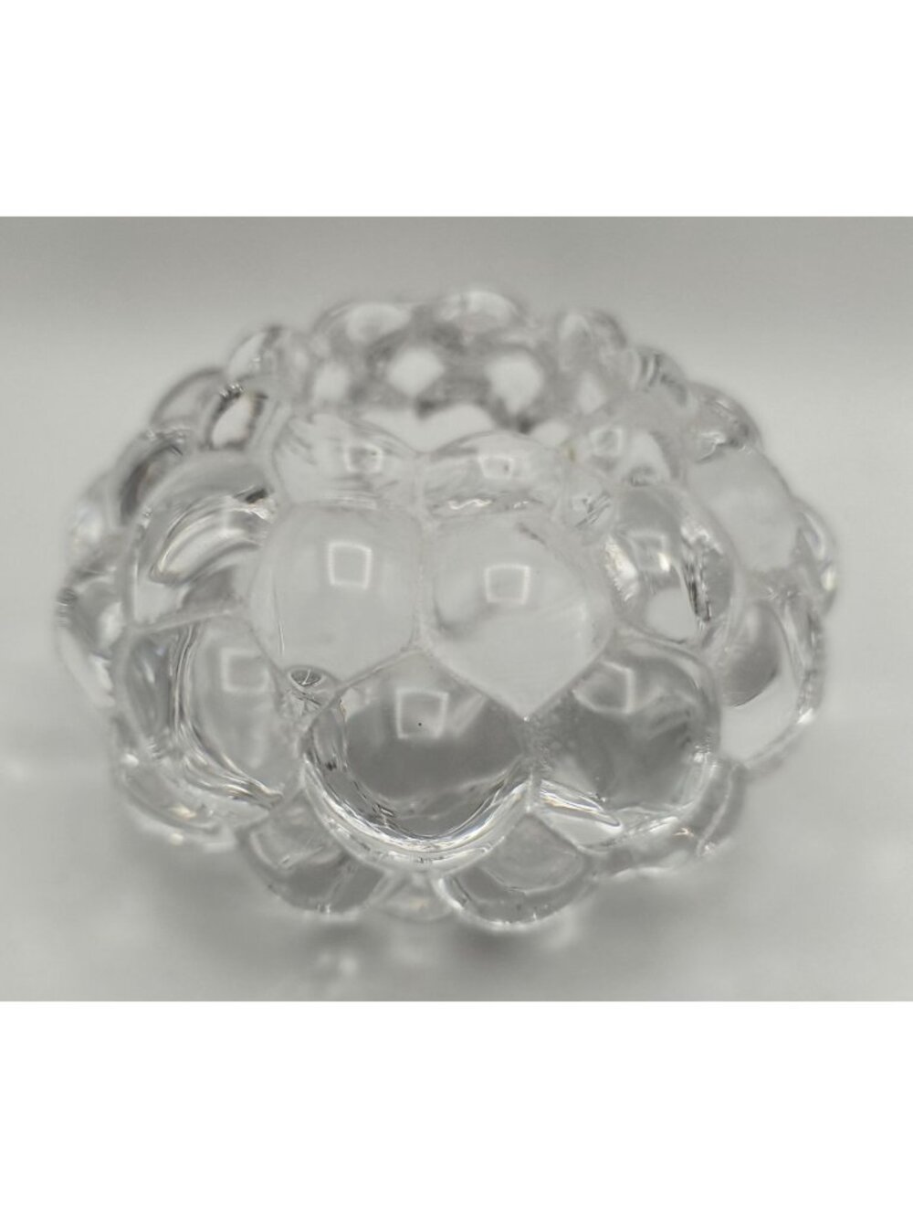 Vintage Orrefors Raspberry Votive. Classic Crystal Candle Holder From Sweden